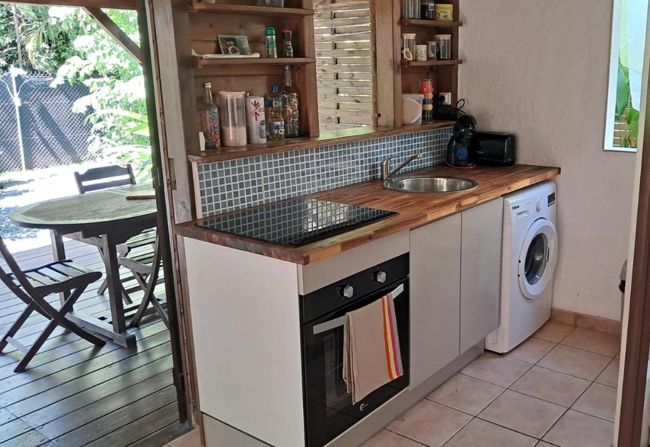 Kaz Creole Aventure Tropicale Insolite, Fibre, Jardin Et Jacuzzi Prives Saint-Francois  Exterior photo